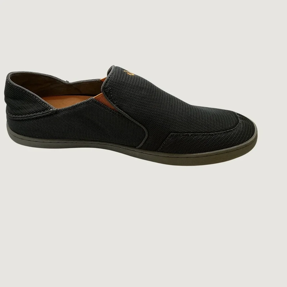 OluKai Nohea Mesh Mens Slip On Shoes Charcoal Dark Shadow 10188-4242 Size 13